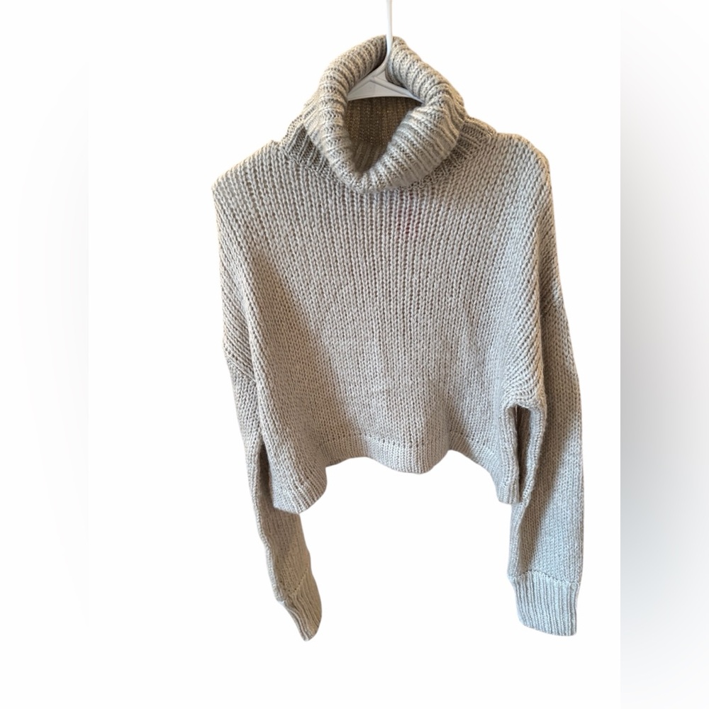 Mable Tan Knit Turtleneck Sweater- Medium - Picture 2 of 4
